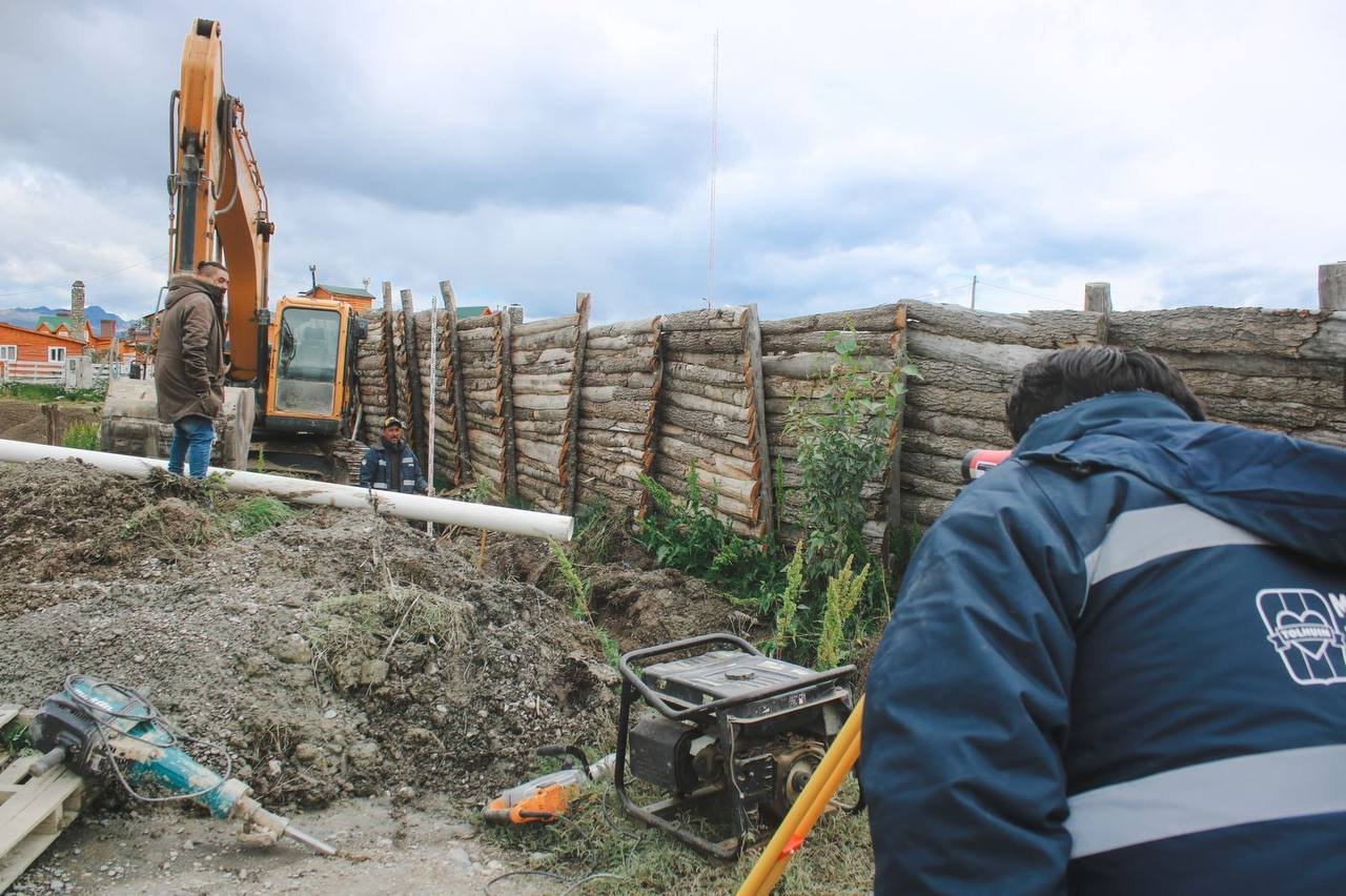 El Municipio de Tolhuin lleva adelante diversas tareas de infraestructura en la ciudad