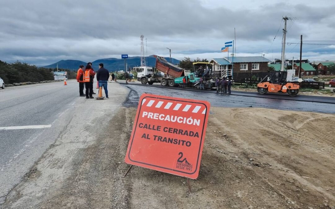 Tolhuin avanza en la renovación de su acceso principal tras más de 20 años de espera