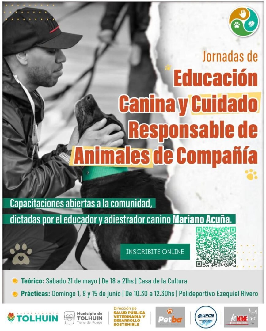 El Municipio de Tolhuin impulsa jornadas gratuitas sobre educación canina y tenencia responsable