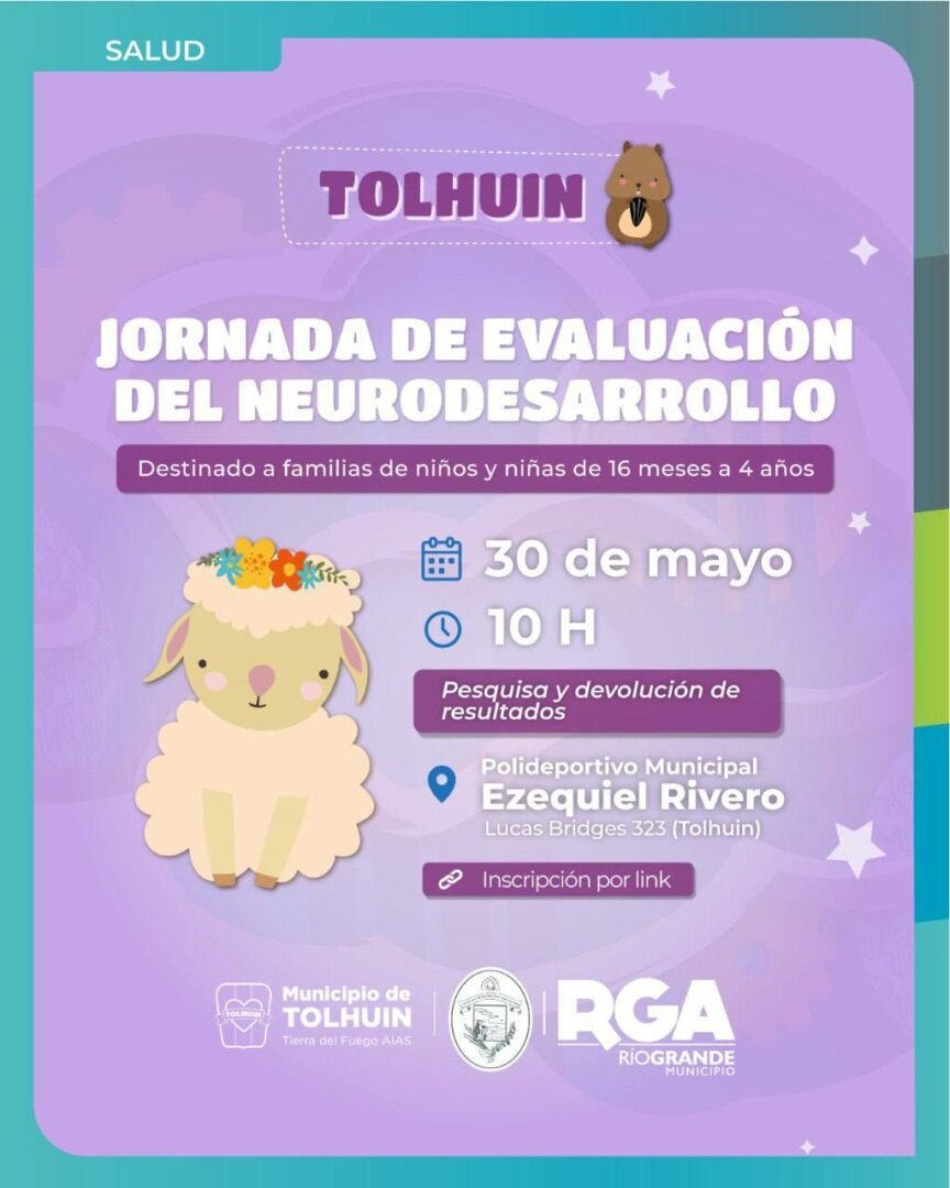 Municipios de Tolhuin y Río Grande impulsan una jornada de detección temprana del neurodesarrollo en Tolhuin