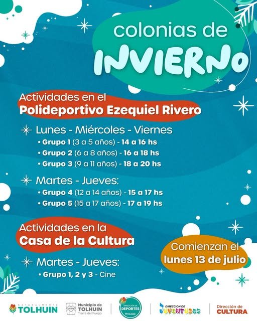Se vienen las Colonias de Invierno en Tolhuin